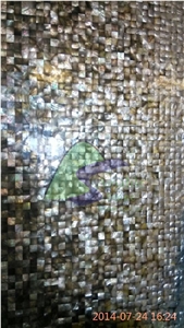 Shell Mosaic/Tiles, Black Shell Mosaic, Beige Mosaic