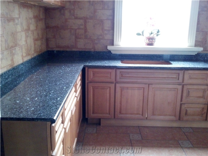 Blue Pearl Kitchen Countertop Granite Countertop Stonecontact