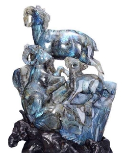 Blue Laburadorite Sculptures