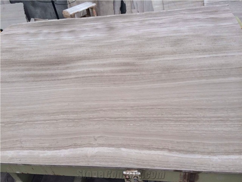 Chinese Grey Guizhou Wooden Vein Marble Slabs