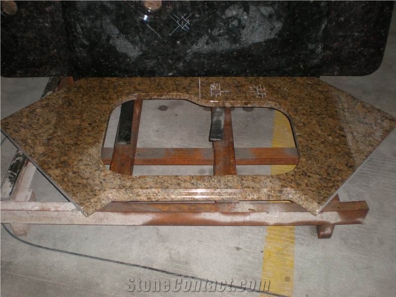 Granite Kitchen Countertops Customized, Brown Granite Kitchen Countertops