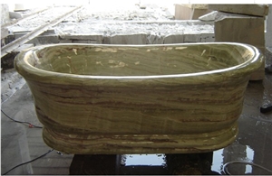 Natural Marble Carved Bathtub,Beige Marble Bathtubs