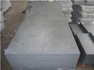 G654 Padang Dark Granite Flamed Tiles, China Black Granite