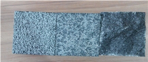 G394 Black Granite Flamed Slabs & Tiles