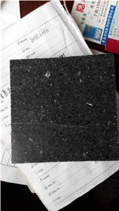 G394 Black Granite Flamed Slabs & Tiles
