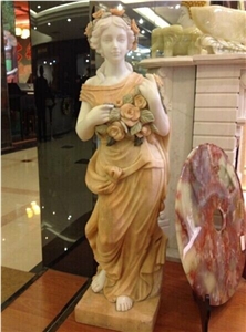 Western Marble Woman Sculpture, Goddess Sculpture