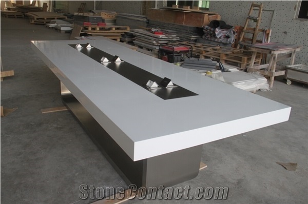 20 Person Marble Office Modern Style Outlet Conference Table