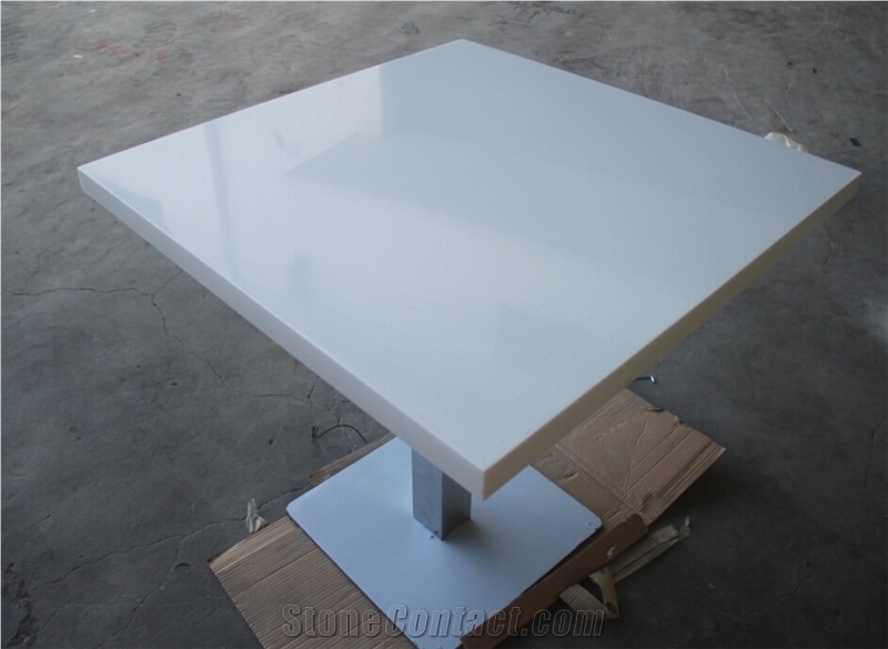 Modern White Dining Table,Cafe Table, Coffee Table, Artificial Marble Coffee Tables