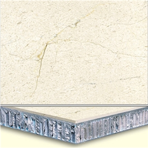 Welest Golden Beige Composite Marble Tile,Honeycomb Marble Panel, Cmh004