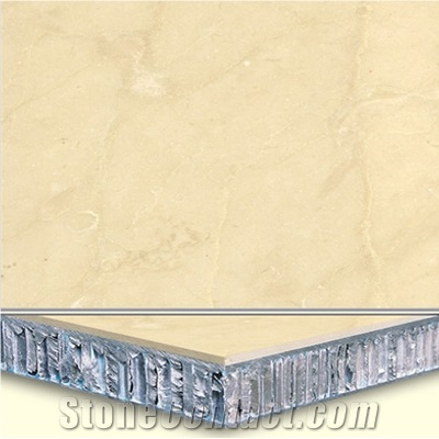 Welest Royal Botticino Beige Composite Marble Tile,Honeycomb Marble Panel,Cmh003