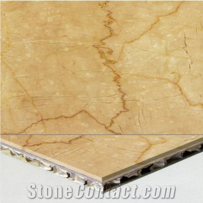 Wellest Botticino Classico Beige Marble on Top,Honycom Base Panel,Composit Marble Tile& Slab,Cmh002