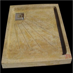 Wellest Copper Yellow Marble Square Shower Base & Shower Tray,Bath Accessories,Svs007