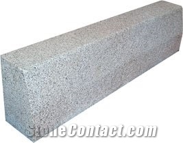 Wellest G603 Luner Pearl Grey Granite Kerb Stone,Landscape Stone, Bush Hammered on Top& Face,Other Sawn Cut, Side Stone,Road Stone,Kerbstone,Ks005