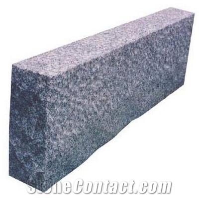 Wellest G654 Sesame Black Granite Kerb Stone,Landscape Stone, Rough Picked Botom and Natural on Top,Other Sawn Cut, Side Stone,Road Stone,Ks004