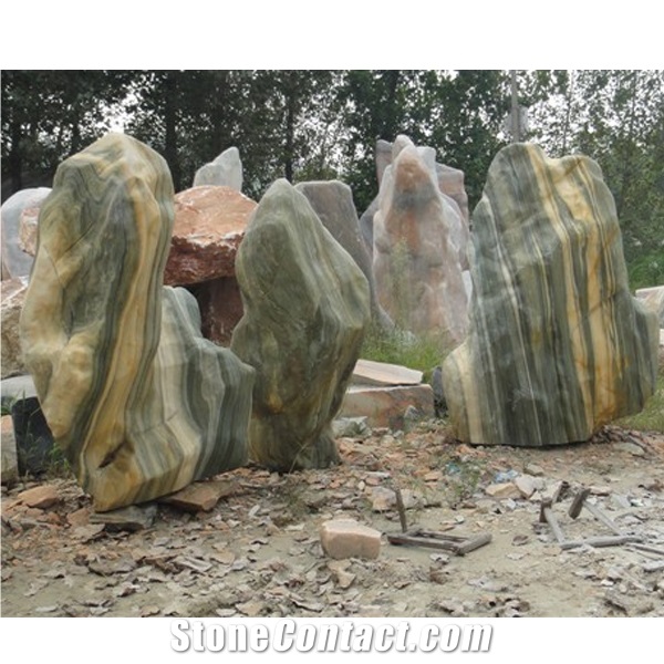 Wellest Landscape Boulder Stone, Landscape Decoration Rock, Garden Stone, Garden Rock,Item No.Lss024