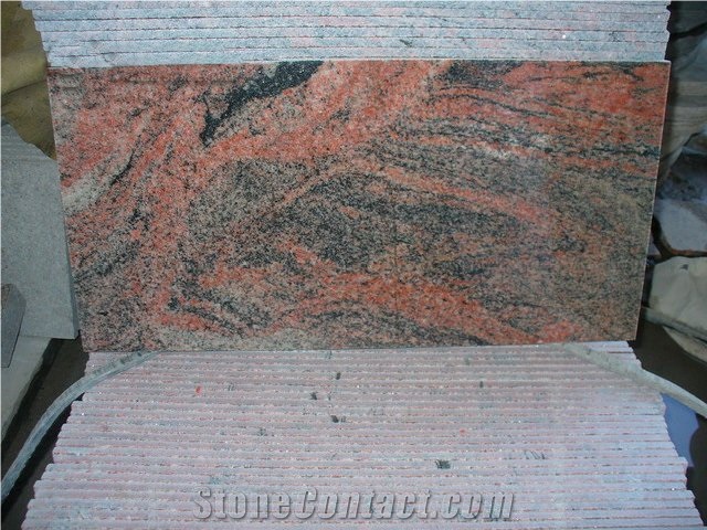 Wellest Multi Red Granite Tile and Slab