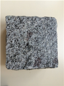 Cube Stones, Cobbles from Ukrainian Grey Granite, Kostyantynivsky Grey Granite Cube Stones
