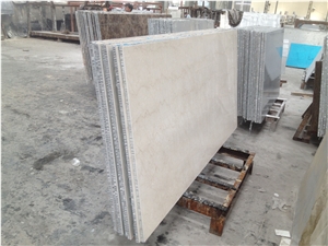Aluminium Honeycomb Backed Stone Panel-Botticino Classic Stone Composite Panel