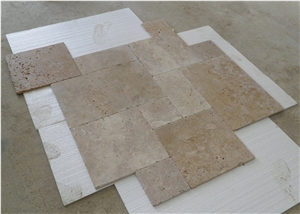 Commercial Travertine Classic Mix Tiles French Pattern Set