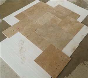 Commercial Travertine Classic Mix Tiles French Pattern Set
