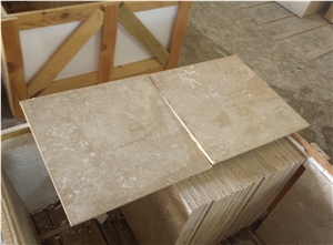 Travertine Medium B Honed-Filled Tiles 1.2x40.6x40.6cm