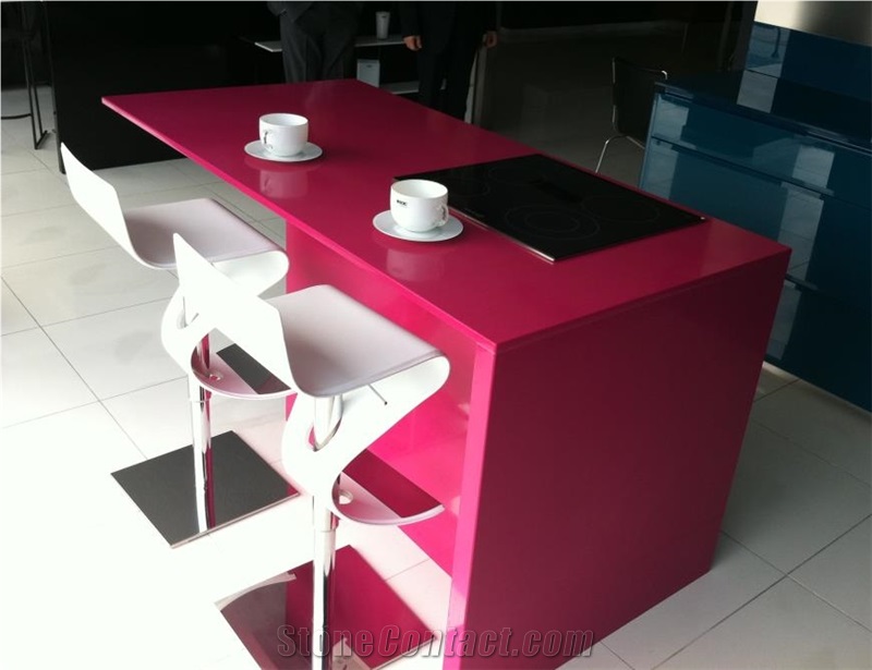 Engineered Pink Quartz Countertops