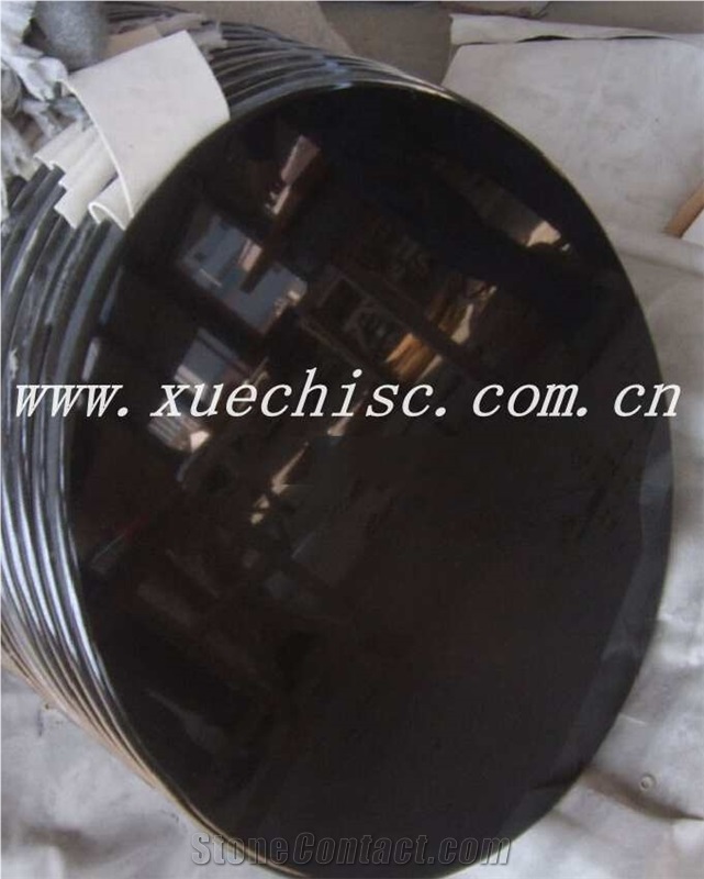 Hot Sale China Black Granite Round Table, Black Granite Kitchen Countertops
