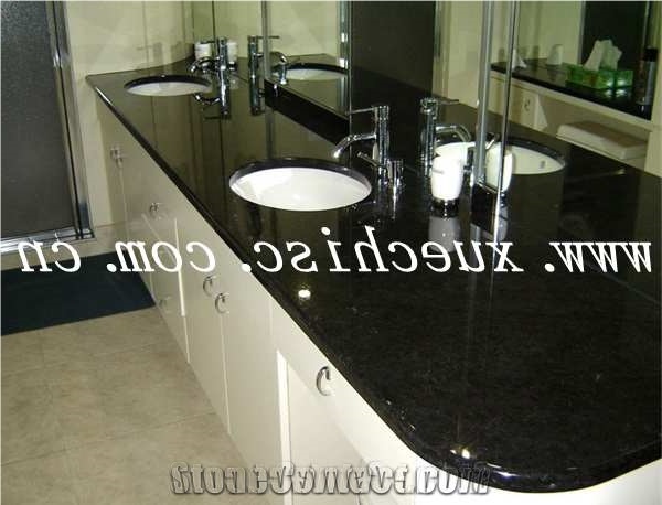 Hot Sale Shanxi Black Granite Bath Countertops