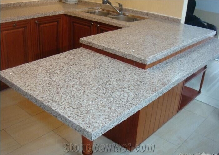 Giga Stone Faux Countertops Beige Quartz Kitchen Countertops From