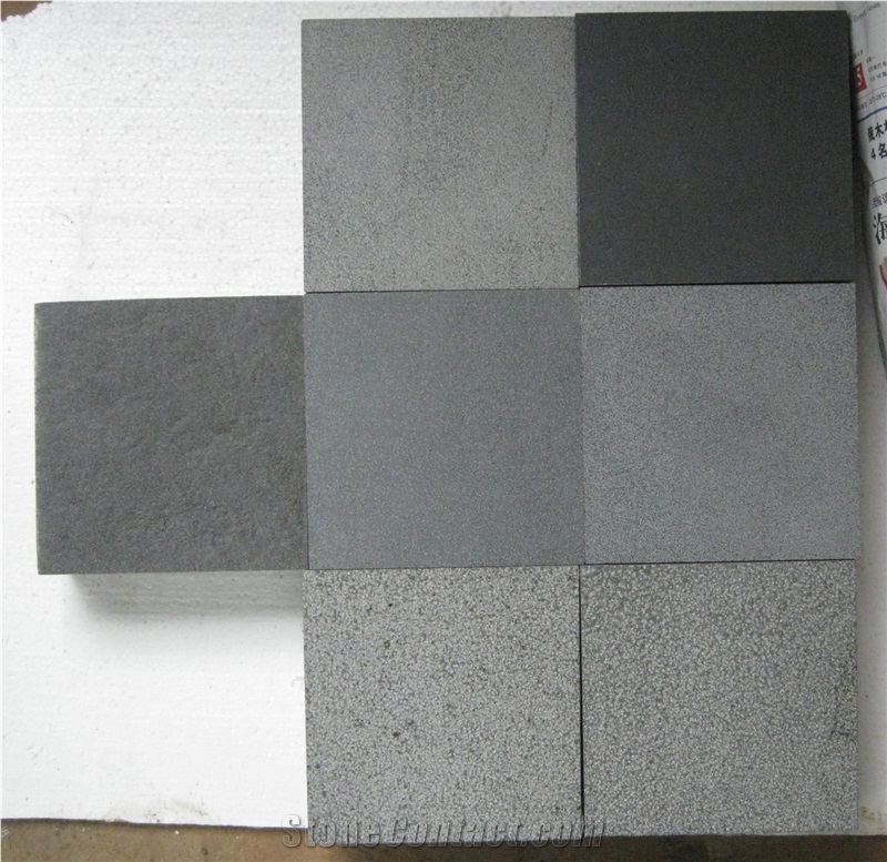 Sawn Cut Flamed Basalt Pavement Tiles, Black Lava Stone Paver, China Lava Stone Black Basalt Pavements