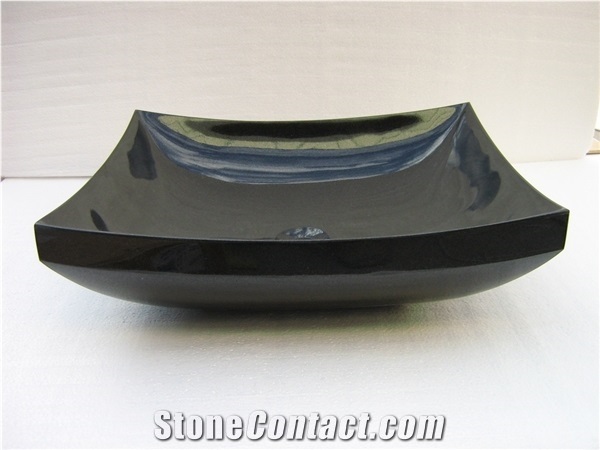 Black Granite Sink (Bowl), Shanxi Black Granite Sinks,Natural Shanxi Black Granite Wash Bowls