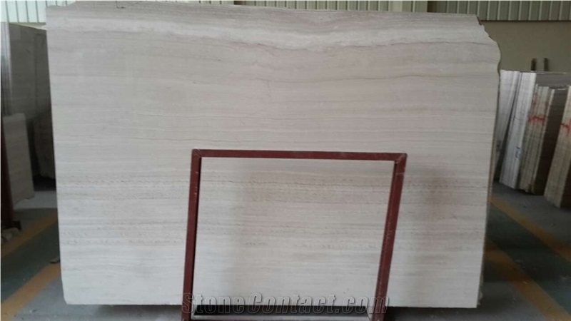 China White Wooden Marble, Chinese Wood White Marble Slabs & Tiles