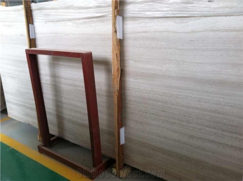 Chinese Wood Marble, Chinese White Wooden Marble Slabs