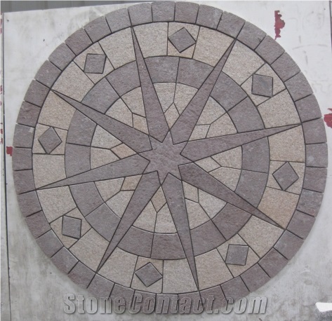 Eight-Pointed Star Mosaic Pavers