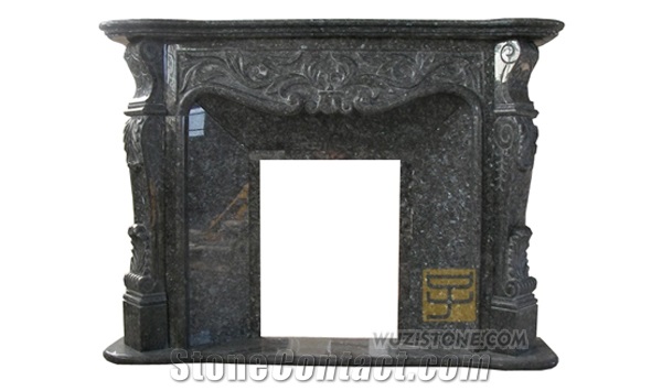Wz-F-002, Grey Granite Fireplace