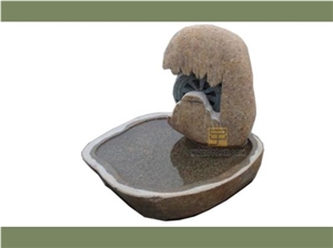 Wz-Fs-001, Brown Granite Fountain