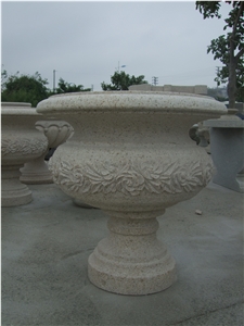 Beign Granite Flower Pots from China,Landscaping Flower Pots