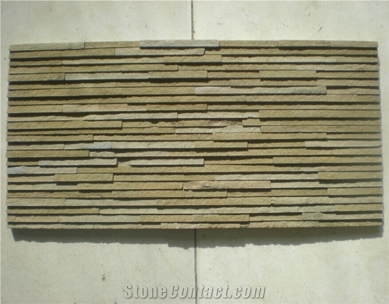 Green Quartzite Cultured Stone Drain Board, Ledgestone Veneers,Wall Cladding Panel