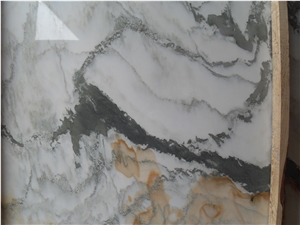 Landscape White Marble Slabs & Tiles, Chinese Natural White Marble Slabs & Tiles