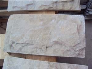 Beige Quartzite Mushroomed Wall Stone