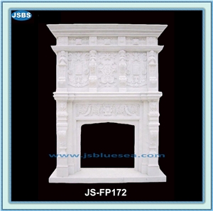 Cheap White Marble Fireplace Inserts