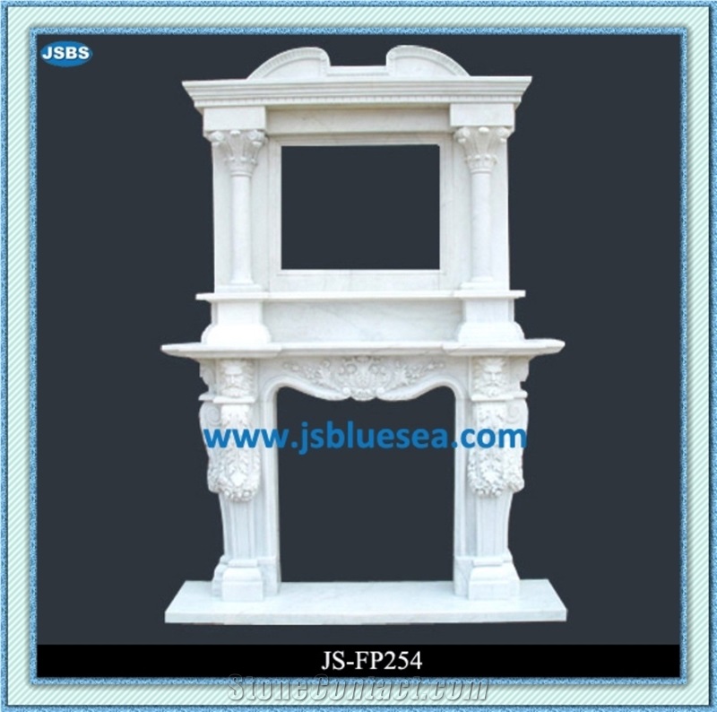 Cheap White Marble Fireplace Inserts