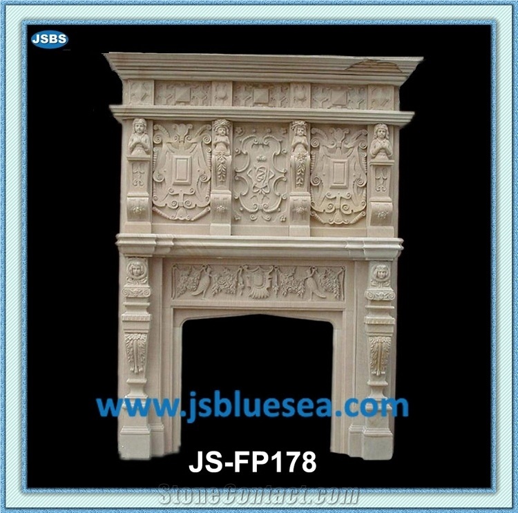 Cheap White Marble Fireplace Inserts
