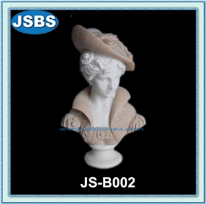 Female Bust Marble Statue