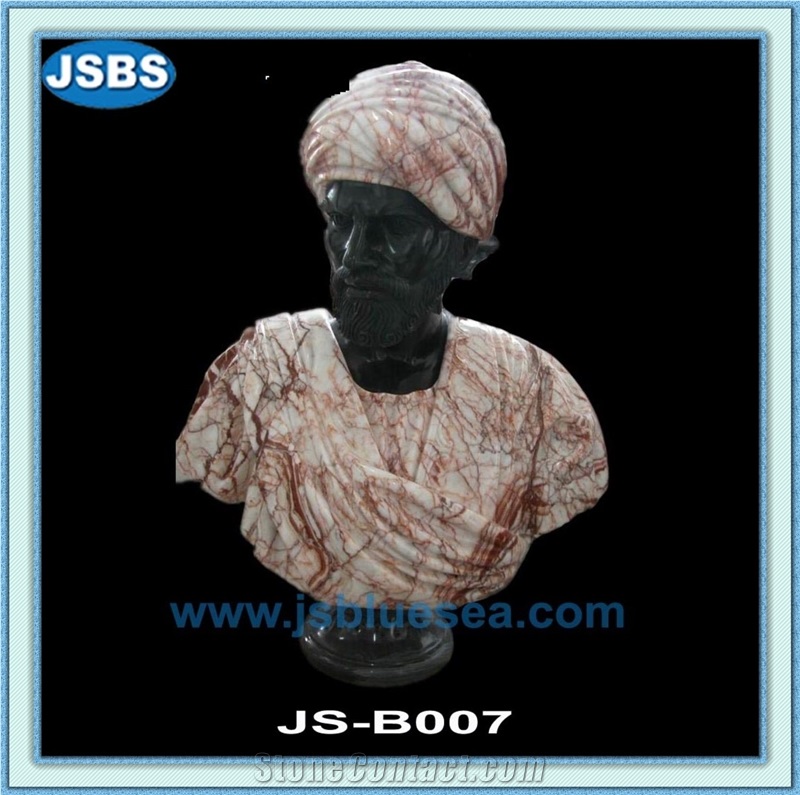 Hand Carved African Stone Busts