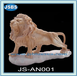 Natural Marble Lion Statues