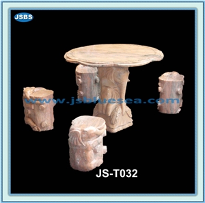 Natural White Stone Top Dining Tables, Natural Marble Tables