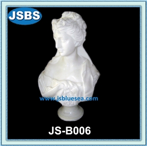 White Stone Bust