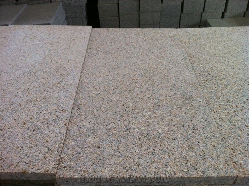 G682 Granite Paving, China Yellow Paving Tile