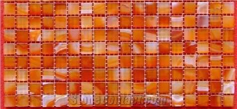 Agate Mosaics Light Red Agate